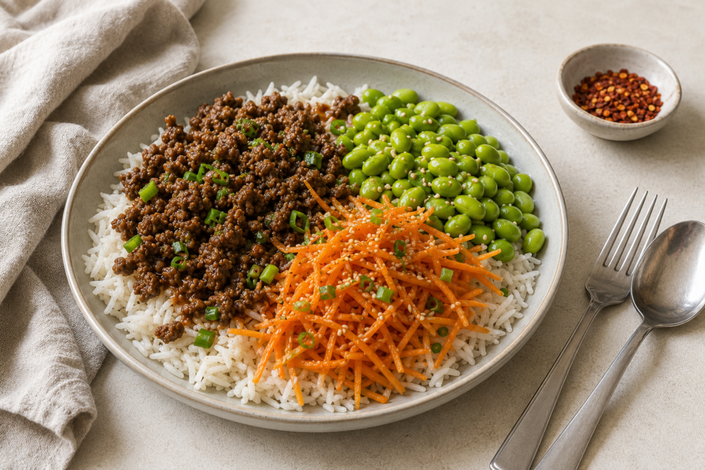 Korean-Beef-Bowl-met-Edamame