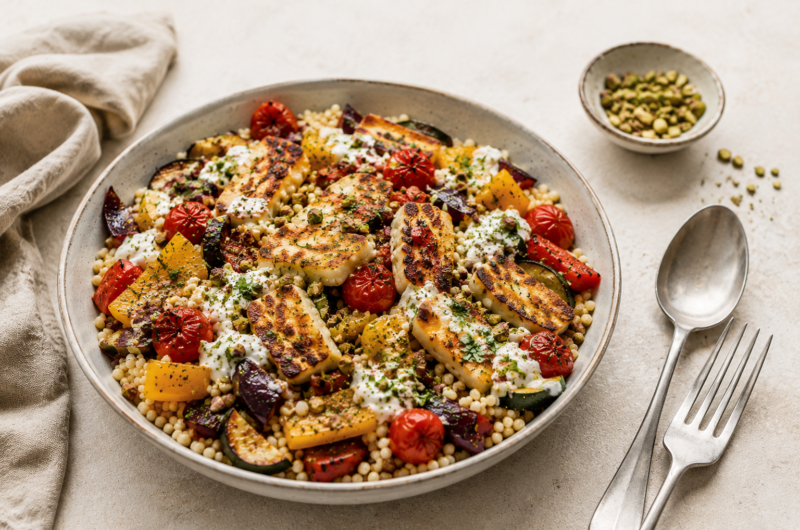 Crispy-halloumi-couscous-bowl-met-groenten